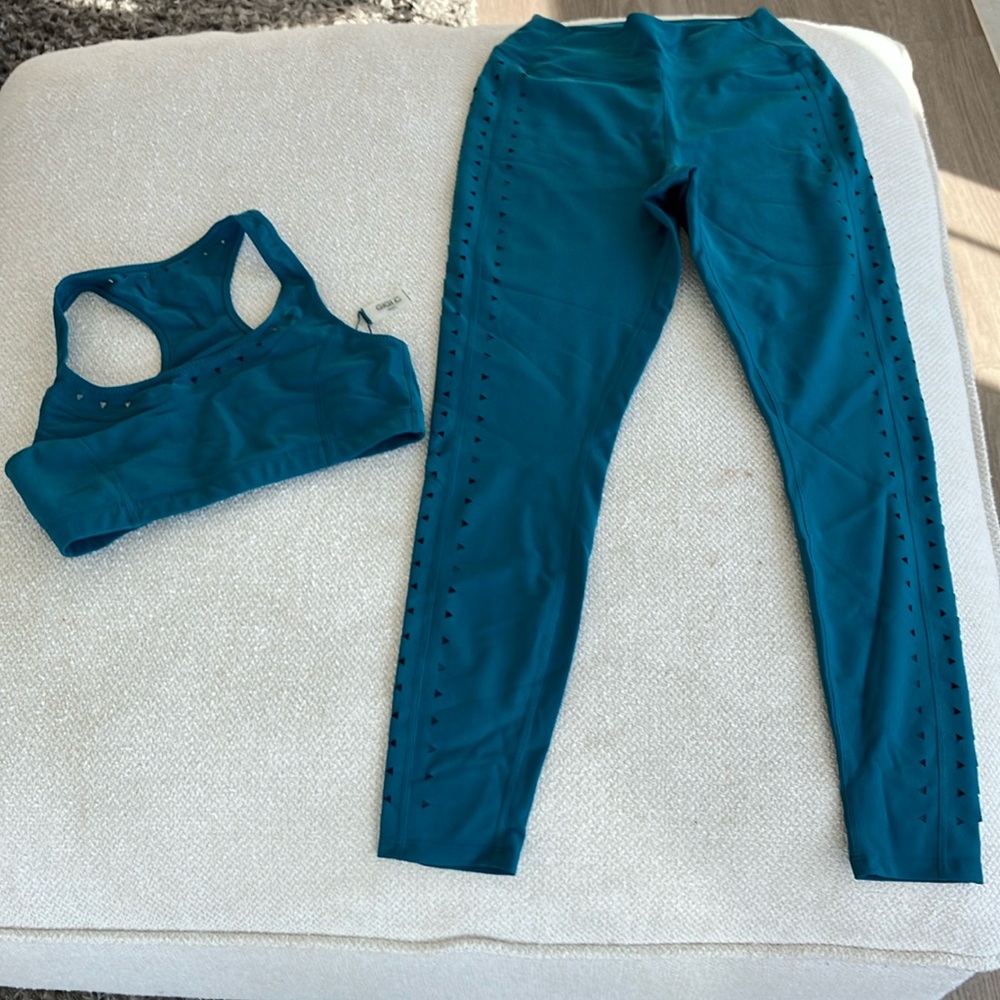 GIGI C. Teal Activewear Set
